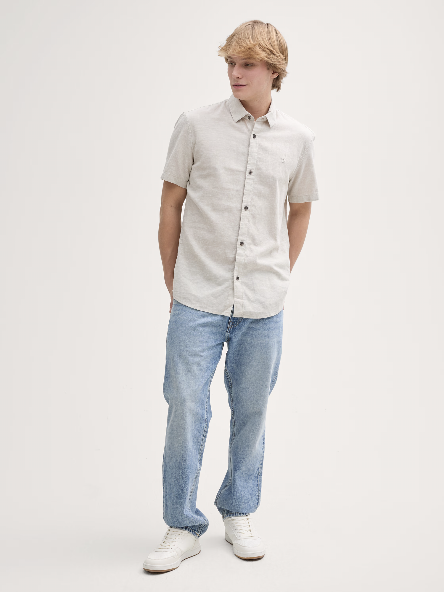 Tom Tailor Shirt 1045188 - Sand - Boutique Adam &amp; Eve marque canadienne, marque québécoise