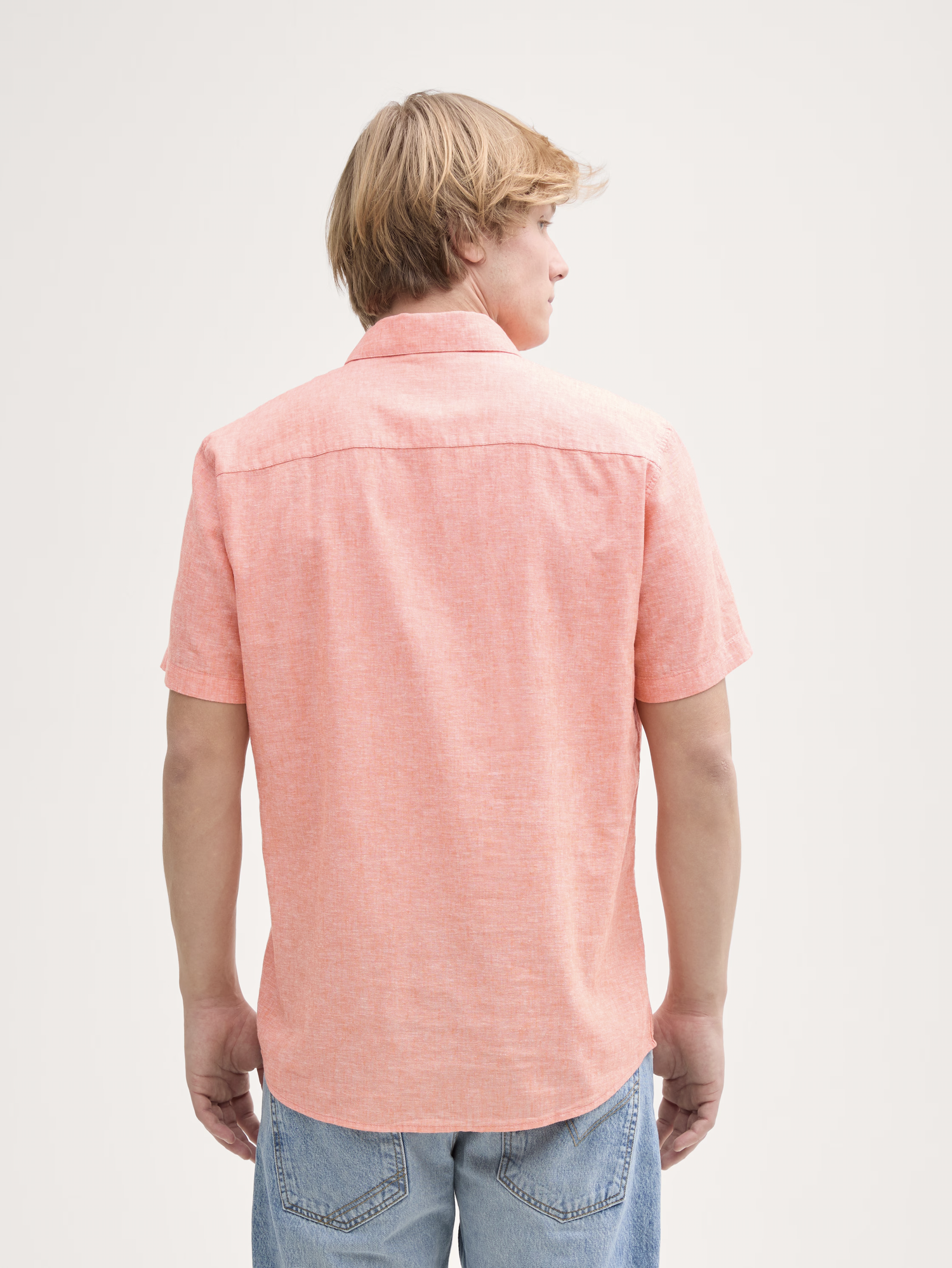 Tom Tailor Shirt 1045188 - Peach - Boutique Adam &amp; Eve marque canadienne, marque québécoise
