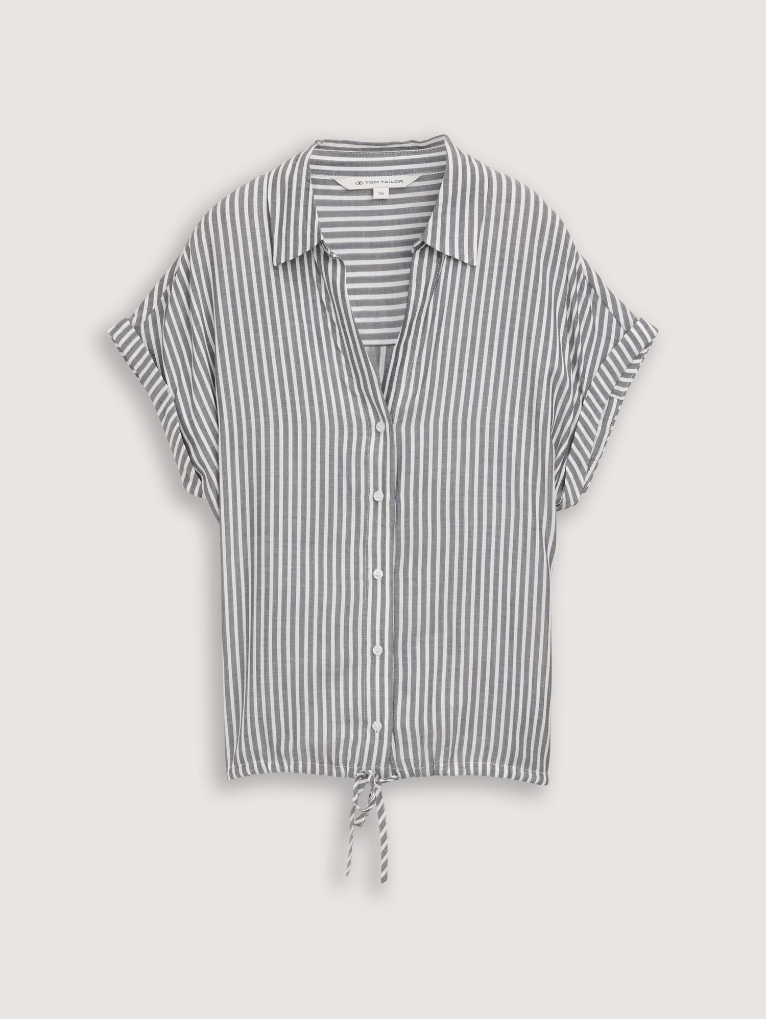 Tom Tailor- Blouse -1045239 - Grey - Boutique Adam &amp; Eve marque canadienne, marque québécoise