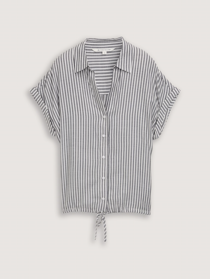 Tom Tailor- Blouse -1045239 - Grey - Boutique Adam &amp; Eve marque canadienne, marque québécoise