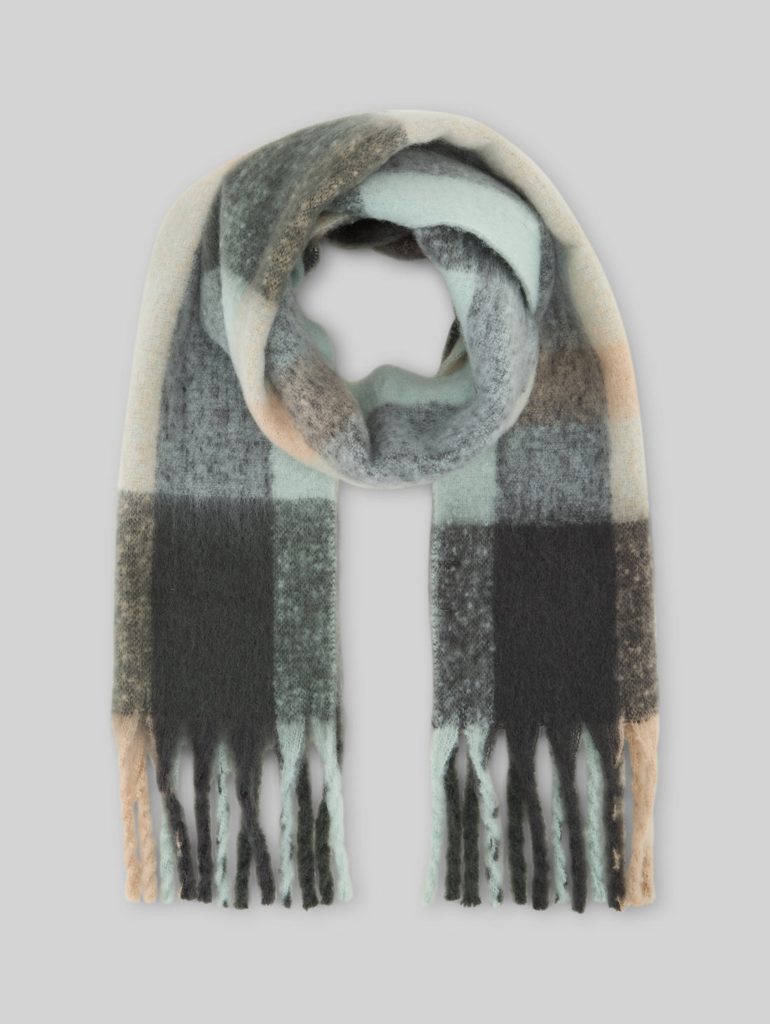 Tom Tailor Scarf 1052066 Cozy brushed scarf - Green