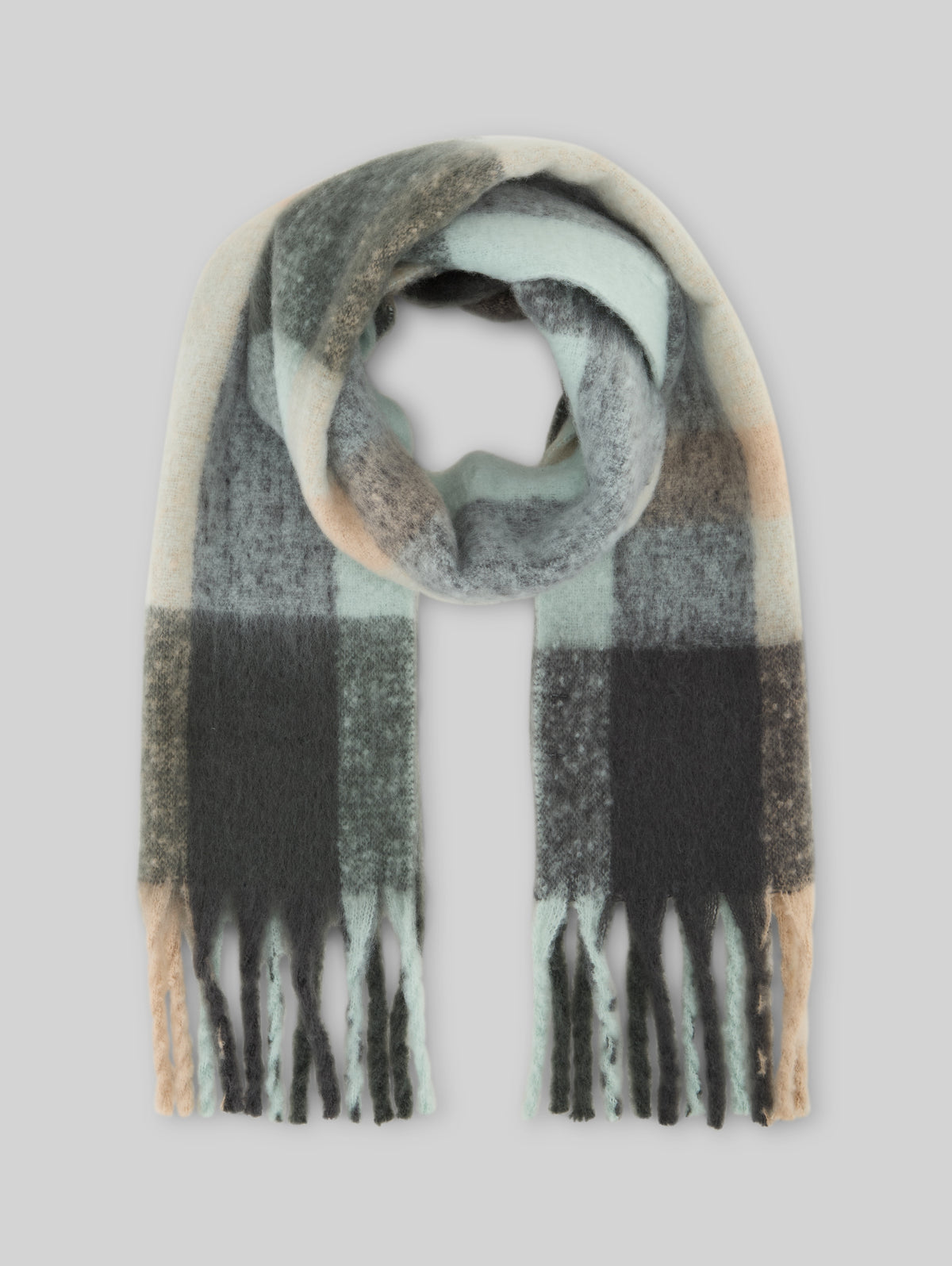 Tom Tailor Scarf 1052066 Cozy brushed scarf - Green