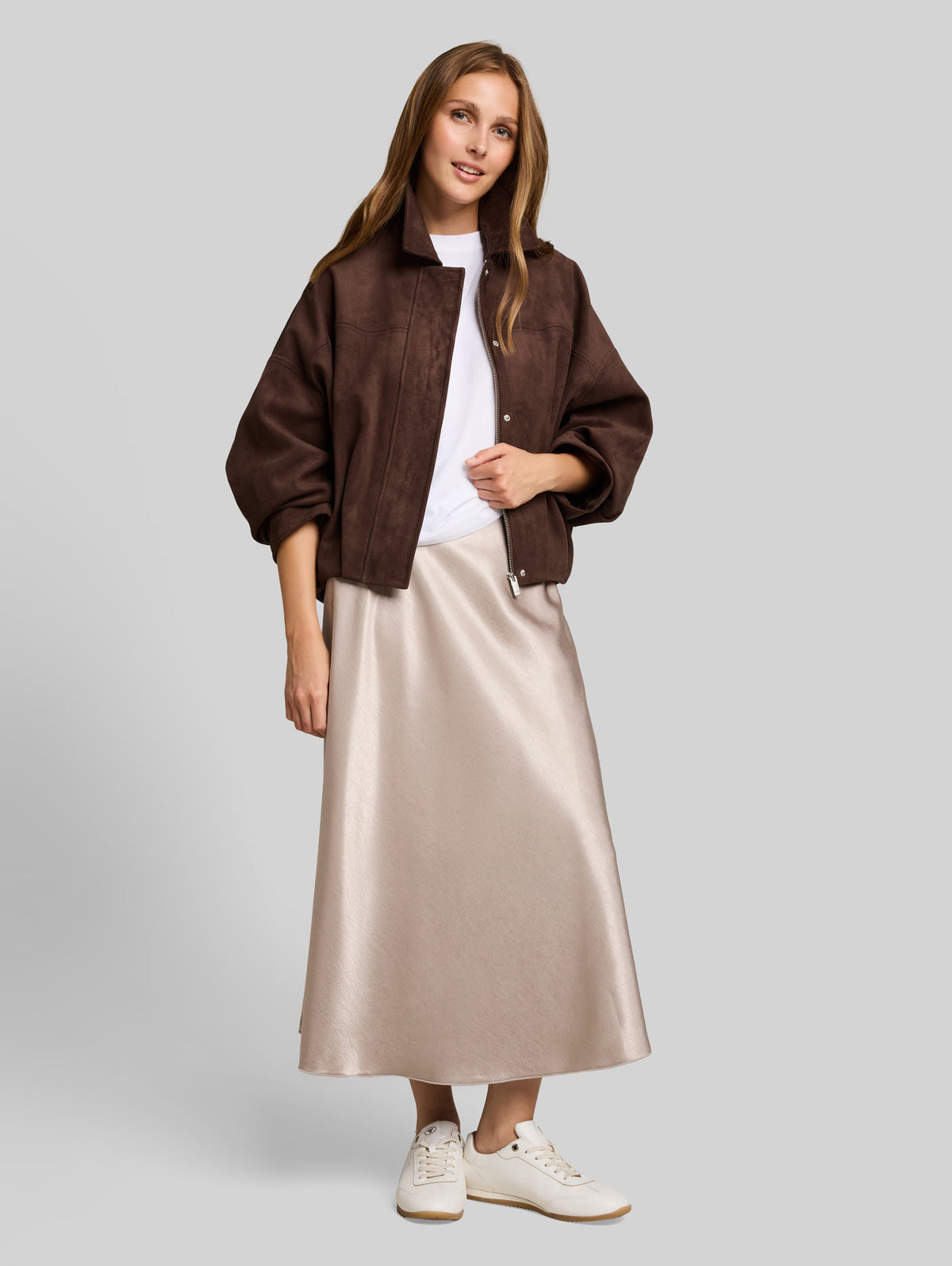 Tom Tailor 1053092 Faux suede jacket - Brown