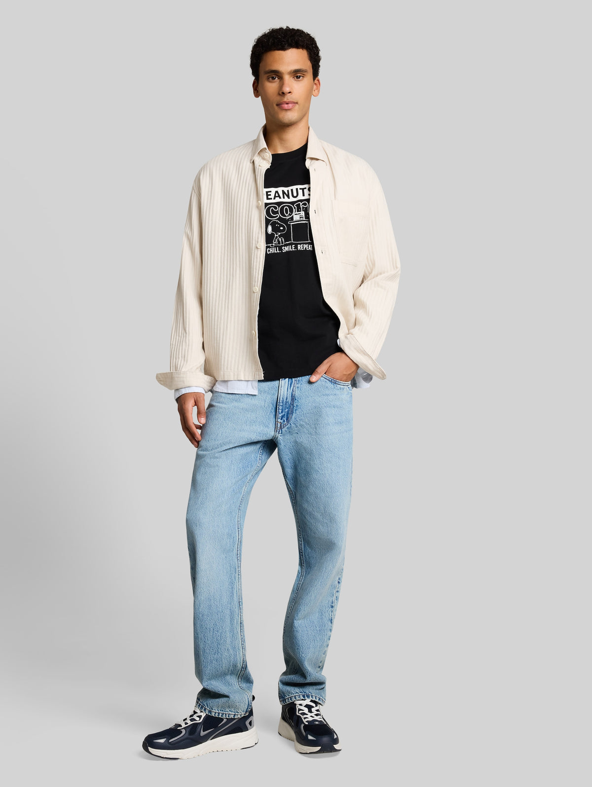 Tom Tailor Top 1053401 Peanuts mixed tee - black