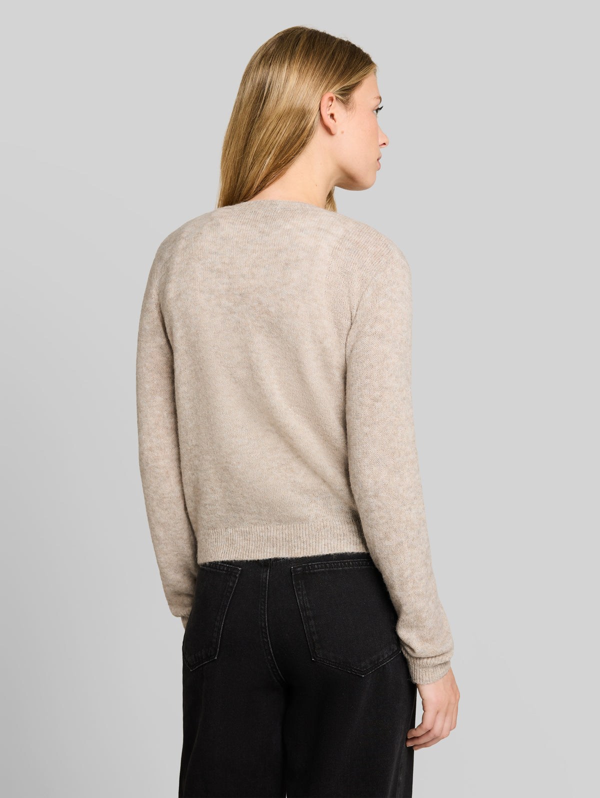 Tom Tailor Cardigan 1053480 Soft crewneck cardigan - Beige