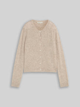 Tom Tailor Cardigan 1053480 Soft crewneck cardigan - atmosphere-beige-melange