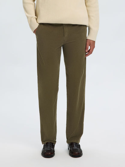 Selected Pants MILES CORD - Forest-Night