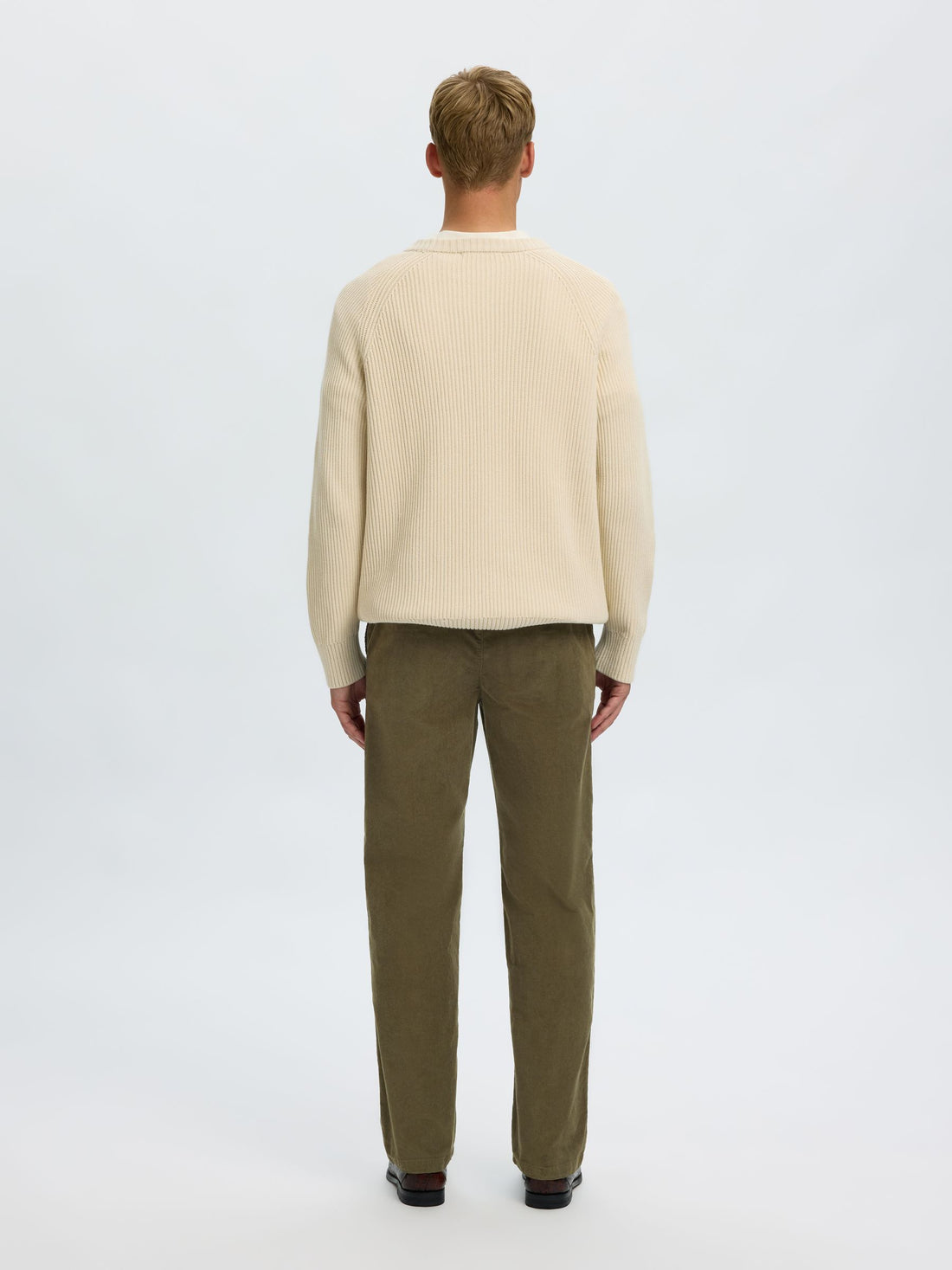 Selected Pants MILES CORD - Forest-Night