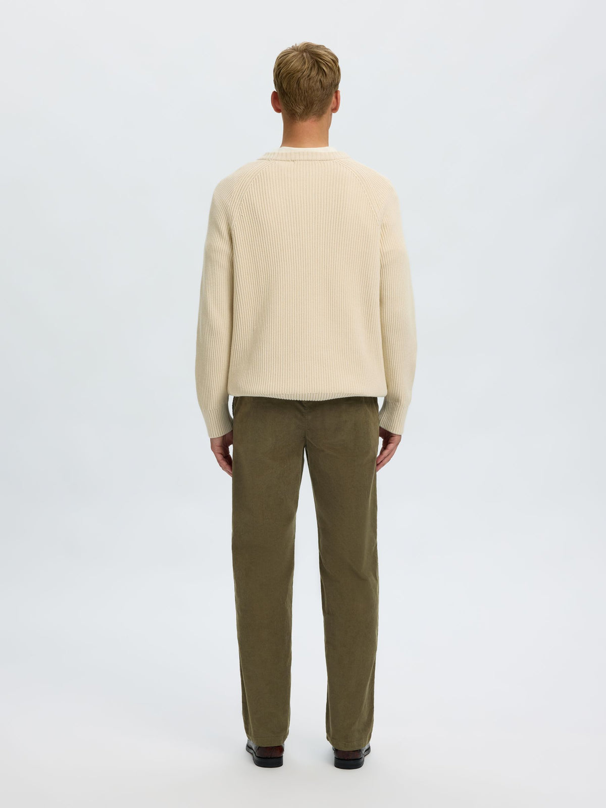 Selected Pants MILES CORD - Forest-Night