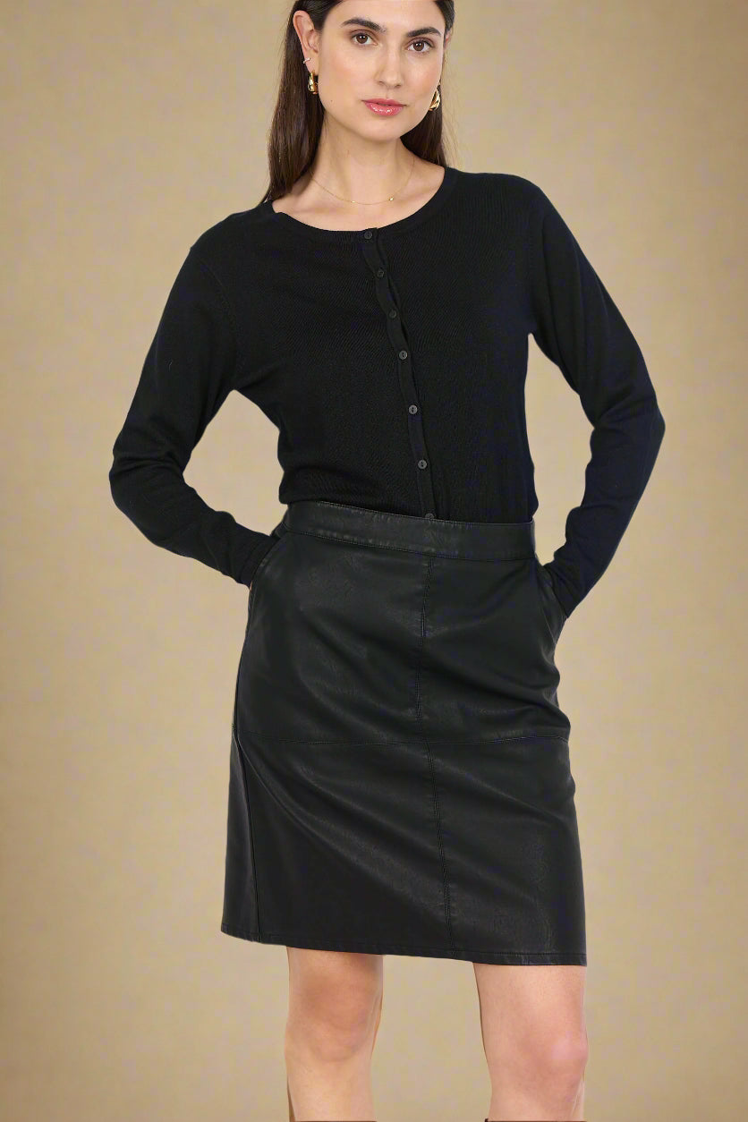Soya Concept Skirt GUNILLA 4 - Black -  - Boutique Adam &amp; Eve marque canadienne, marque québécoise