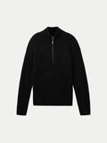 Tom tailor 1038288 black zipped collar sweater