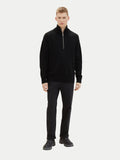 Tom tailor 1038288 black zipped collar sweater