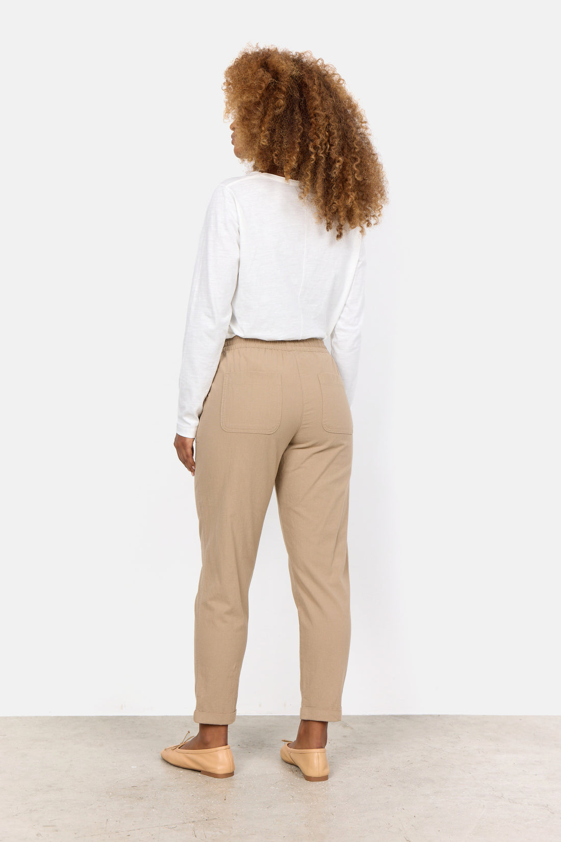 Soya Concept - Pants CISSIE 10 - Sand - Boutique Adam &amp; Eve marque canadienne, marque québécoise