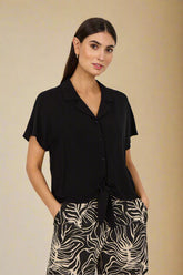 Soya Concept - Blouse radia-69 - Black - Boutique Adam & Eve marque canadienne, marque québécoise