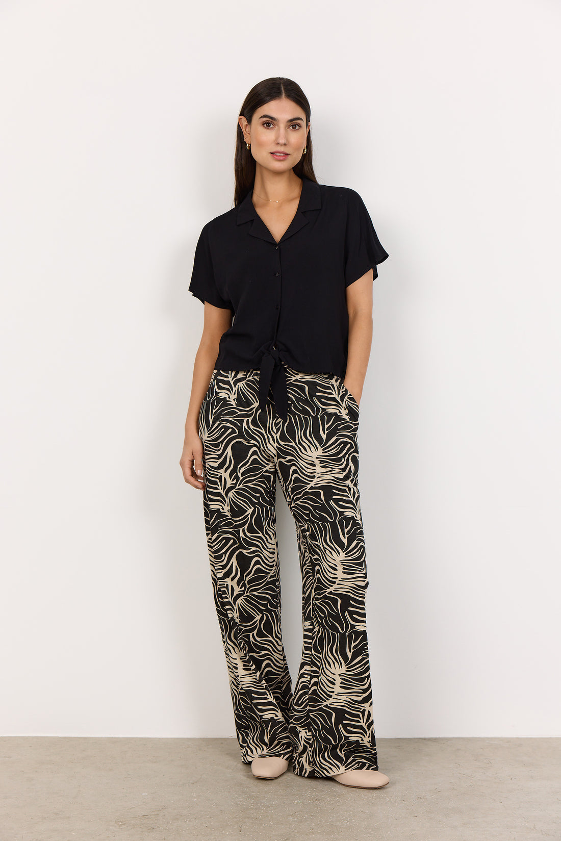 Soya Concept - Blouse radia-69 - Black - Boutique Adam &amp; Eve marque canadienne, marque québécoise