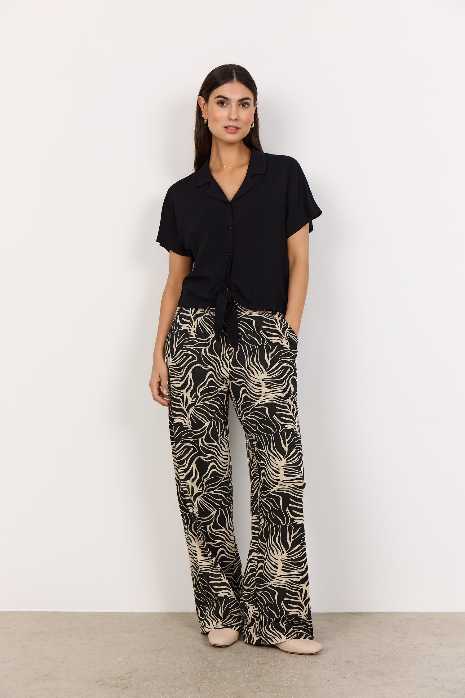Soya Concept - Blouse radia-69 - Black - Boutique Adam &amp; Eve marque canadienne, marque québécoise