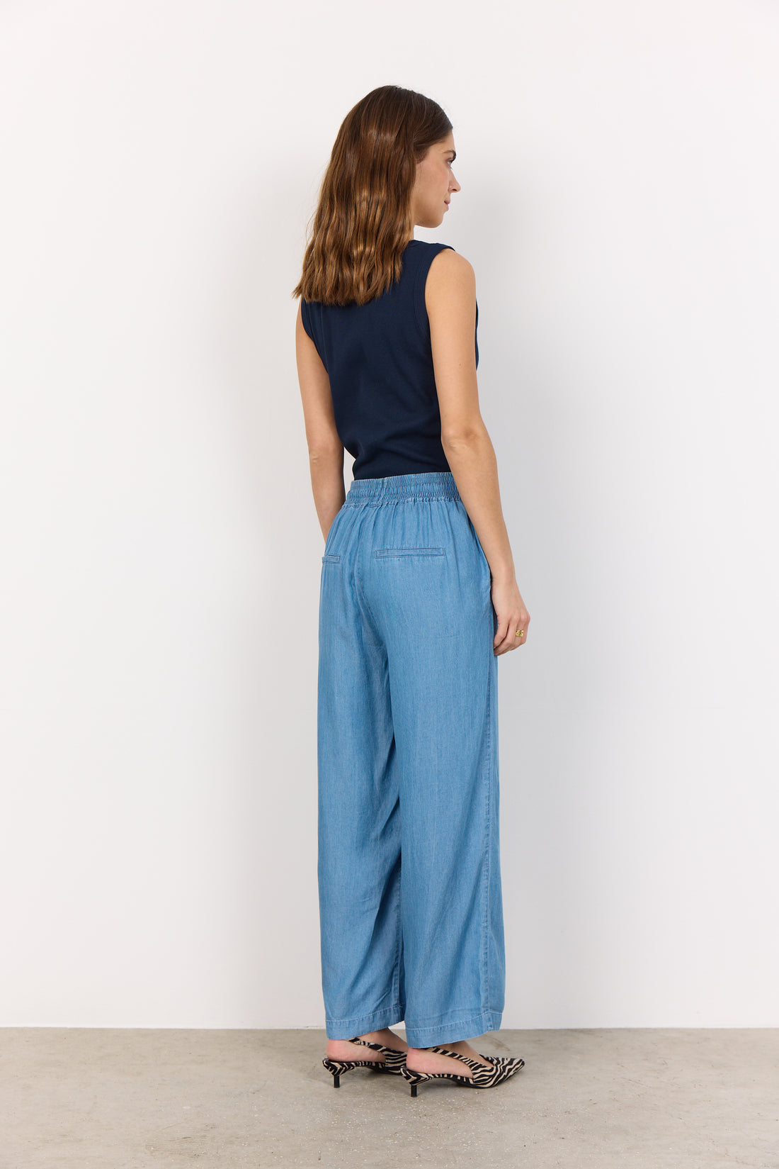 Soya Concept - Pants LIV 25C - Blue - Boutique Adam &amp; Eve marque canadienne, marque québécoise