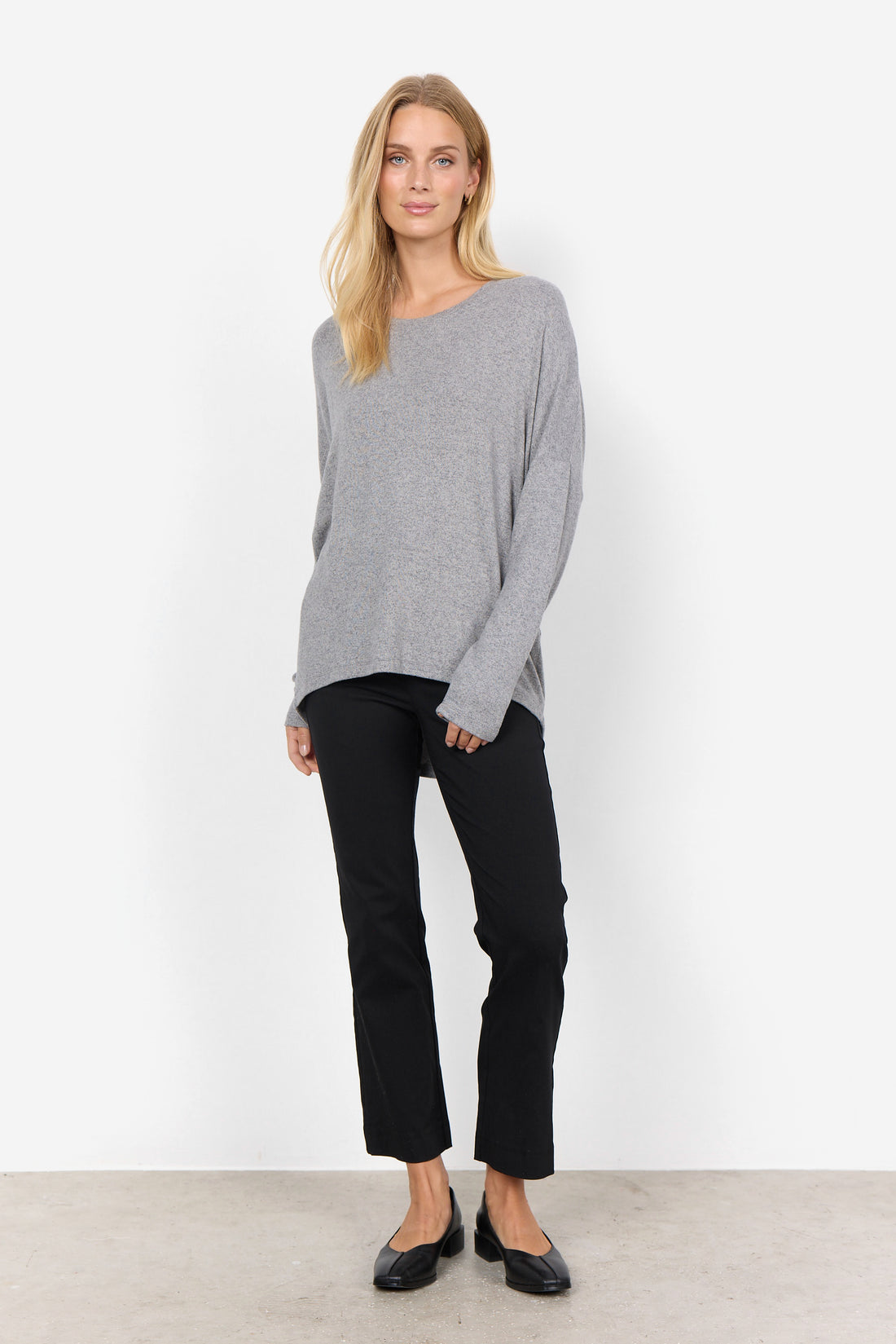 Soya Concept Sweater BIARA 1 - Grey - Adam &amp; Eve marque canadienne