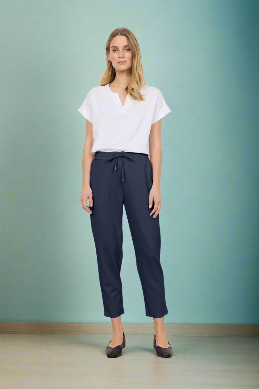 Soya Concept - Pants SIHAM 2 - Navy - Boutique Adam &amp; Eve marque canadienne, marque québécoise