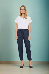 Soya Concept - Pants SIHAM 2 - Navy - Boutique Adam & Eve marque canadienne, marque québécoise