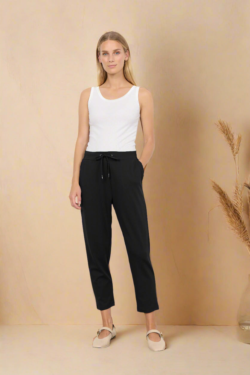 Soya Concept - Pants SIHAM 2 - Black - Boutique Adam &amp; Eve marque canadienne, marque québécoise