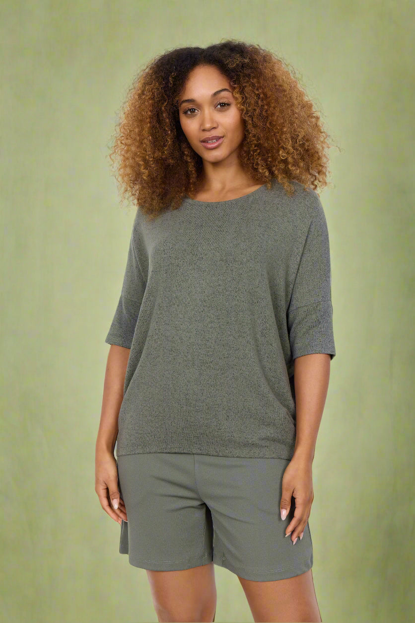 Soya Concept Sweater BIARA 96 - Khaki - Boutique Adam &amp; Eve marque canadienne, marque québécoise