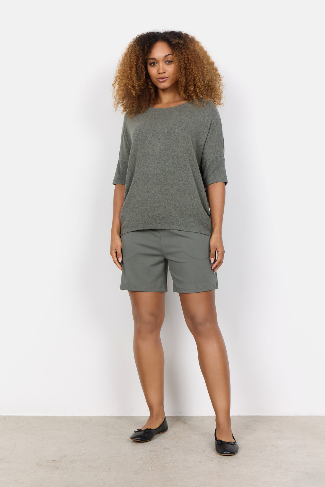 Soya Concept Sweater BIARA 96 - Khaki - Boutique Adam &amp; Eve marque canadienne, marque québécoise