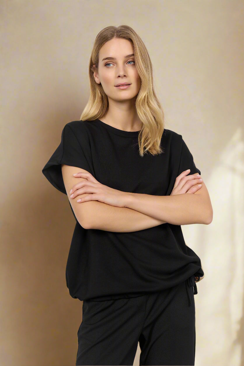Soya Concept t-shirt BANU 169 - Black - Boutique Adam &amp; Eve marque canadienne, marque québécoise