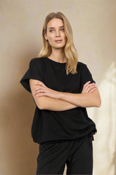 Soya Concept t-shirt BANU 169 - Black - Boutique Adam & Eve marque canadienne, marque québécoise