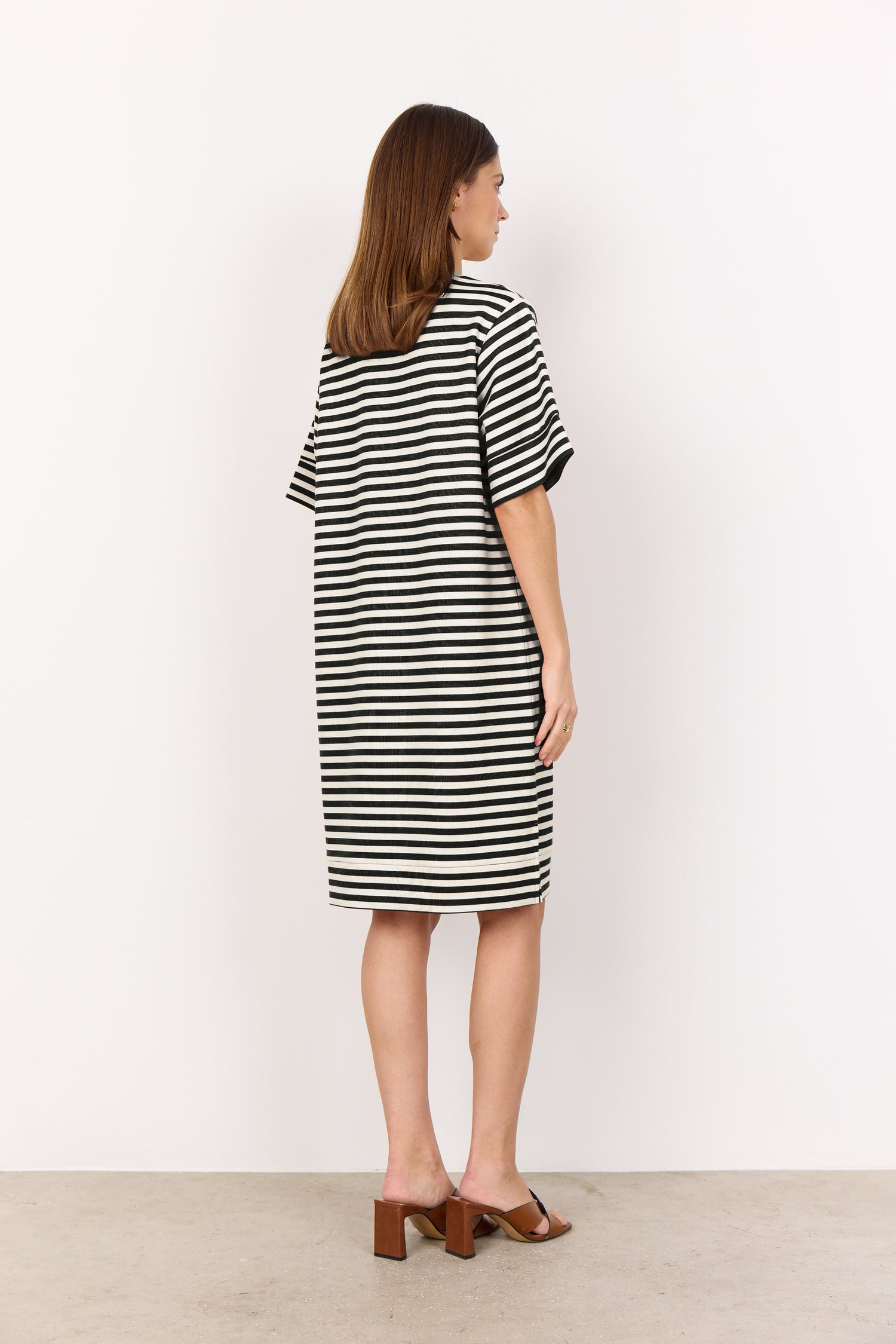 Soya Concept Dress BARNI34 - Striped - Boutique Adam &amp; Eve marque canadienne, marque québécoise