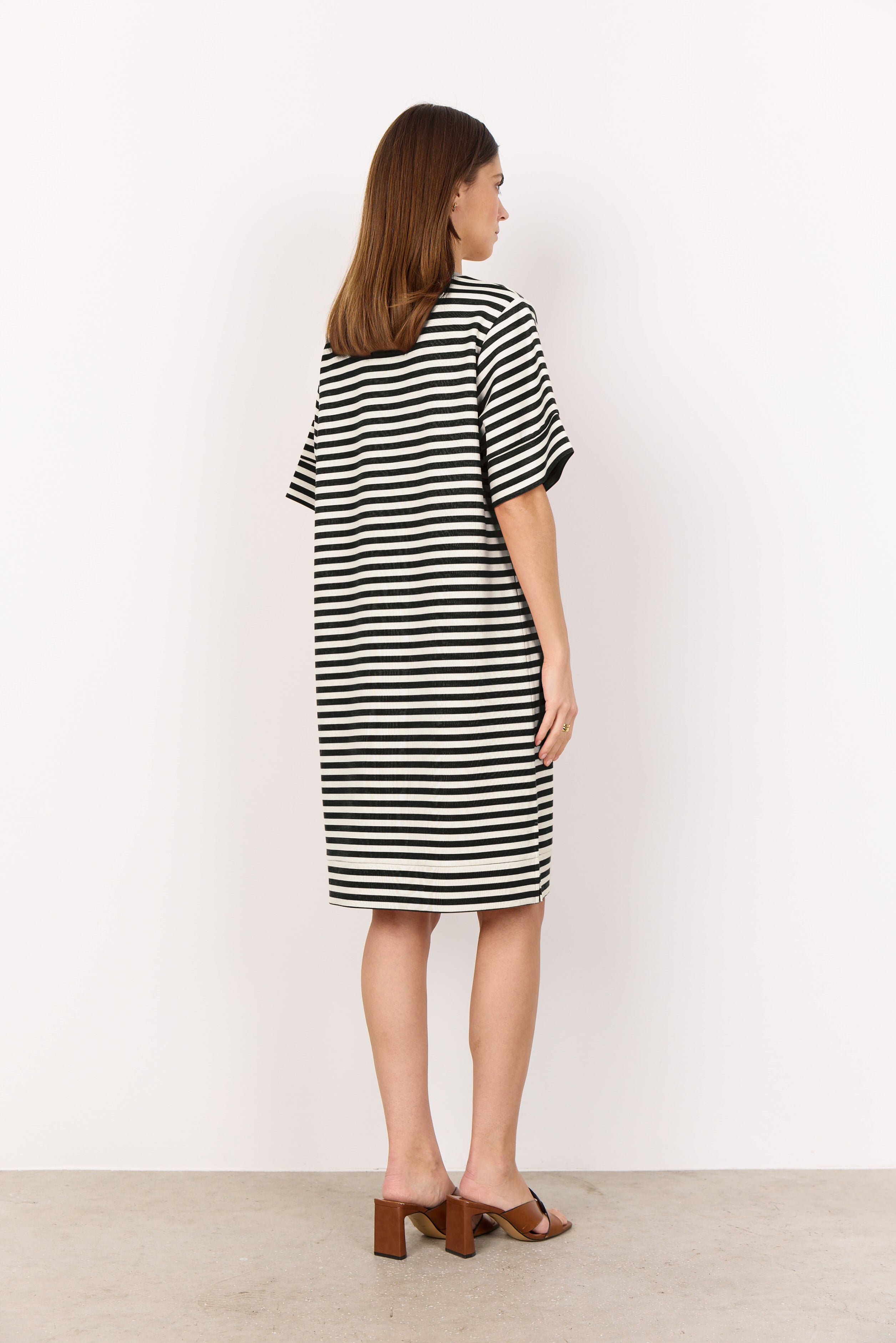 Soya Concept Dress BARNI34 - Striped - Boutique Adam &amp; Eve marque canadienne, marque québécoise