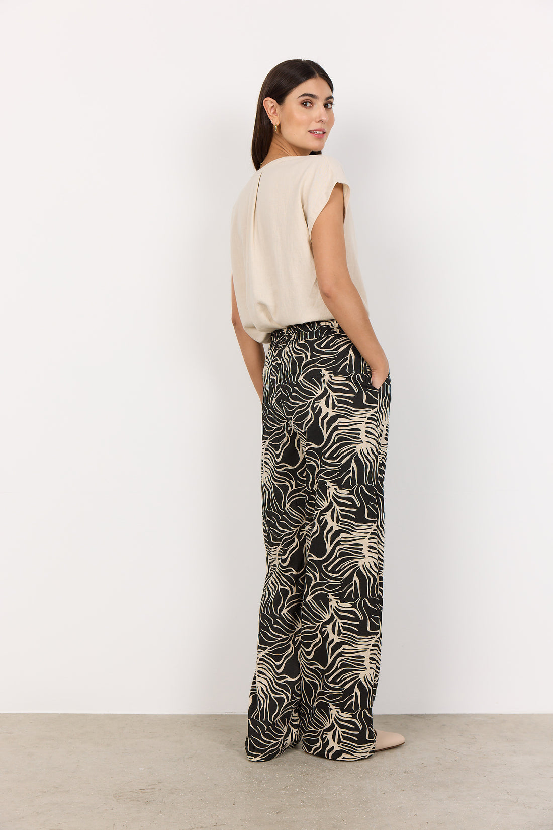 Soya Concept - Pants ritza-4 - Black - Boutique Adam &amp; Eve marque canadienne, marque québécoise