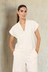 Soya Concept - Blouse siham-86 - Off white - Boutique Adam & Eve marque canadienne, marque québécoise