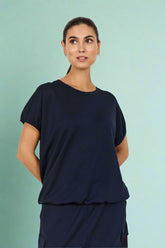 Soya Concept T-shirt BANU 237 - Navy - Boutique Adam & Eve marque canadienne, marque québécoise