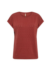 Soya Concept T-shirt SATINE 2 - Terracotta - Boutique Adam & Eve marque canadienne, marque québécoise