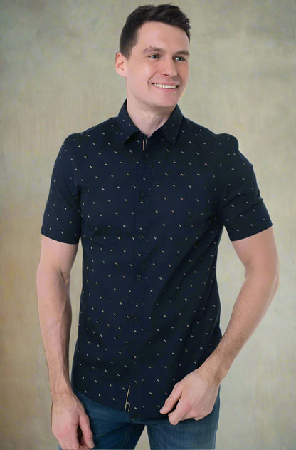 Tom Tailor Shirt 1045082 - Navy - Boutique Adam &amp; Eve marque canadienne, marque québécoise