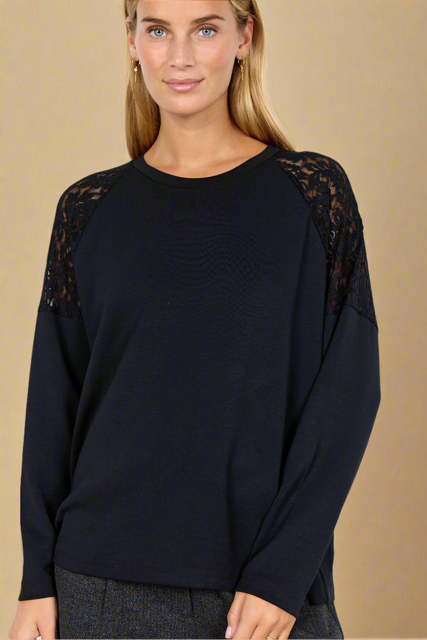 Soya Concept Sweater BANU 257 - Black - Boutique Adam &amp; Eve marque canadienne, marque québécoise