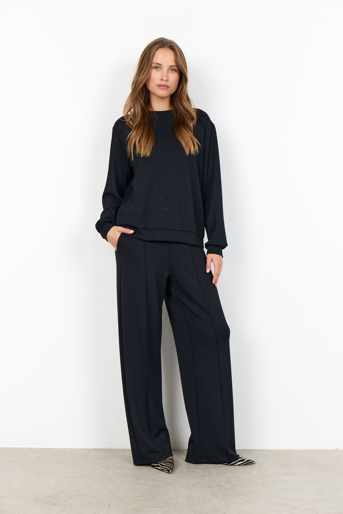 Soya Concept Sweater BANU 212 - Black - Boutique Adam &amp; Eve marque canadienne, marque québécoise