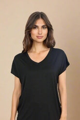 Soya Concept t-shirt MARICA 32 - Black - Boutique Adam & Eve marque canadienne, marque québécoise