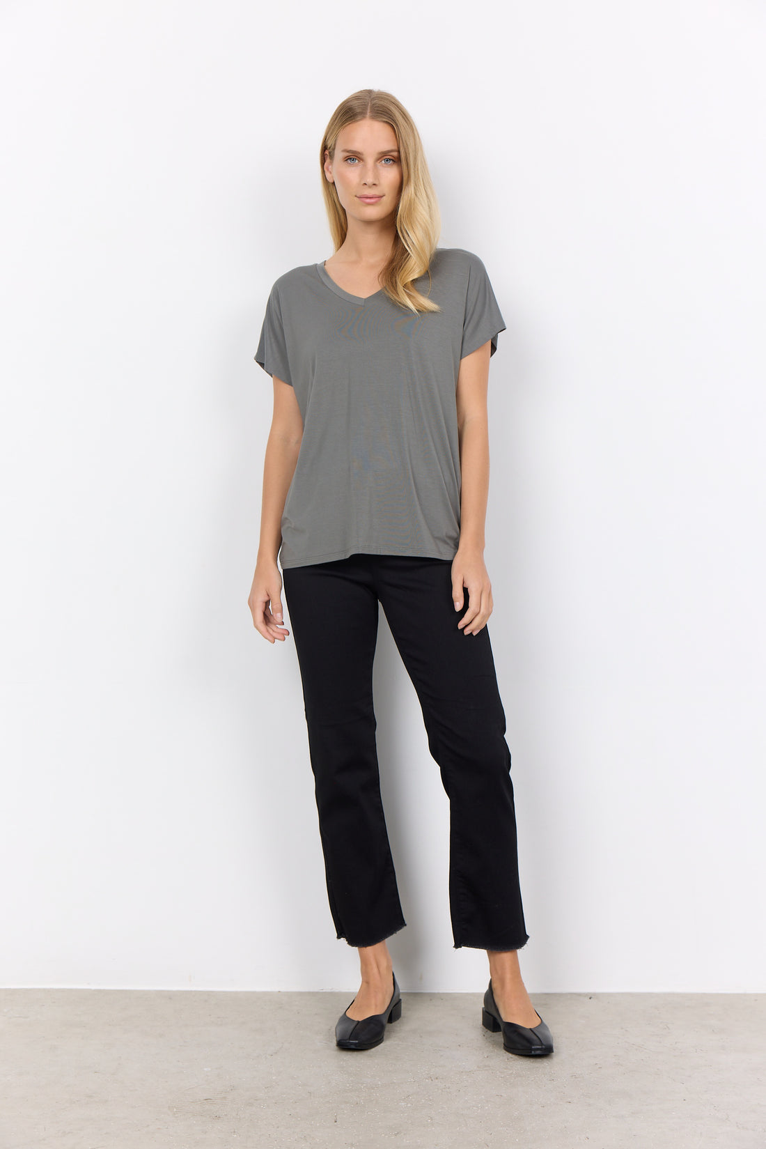 Soya Concept t-shirt MARICA 32 - Khaki - Boutique Adam &amp; Eve marque canadienne, marque québécoise