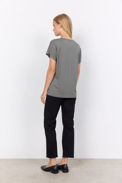 Soya Concept t-shirt MARICA 32 - Khaki - Boutique Adam &amp; Eve marque canadienne, marque québécoise