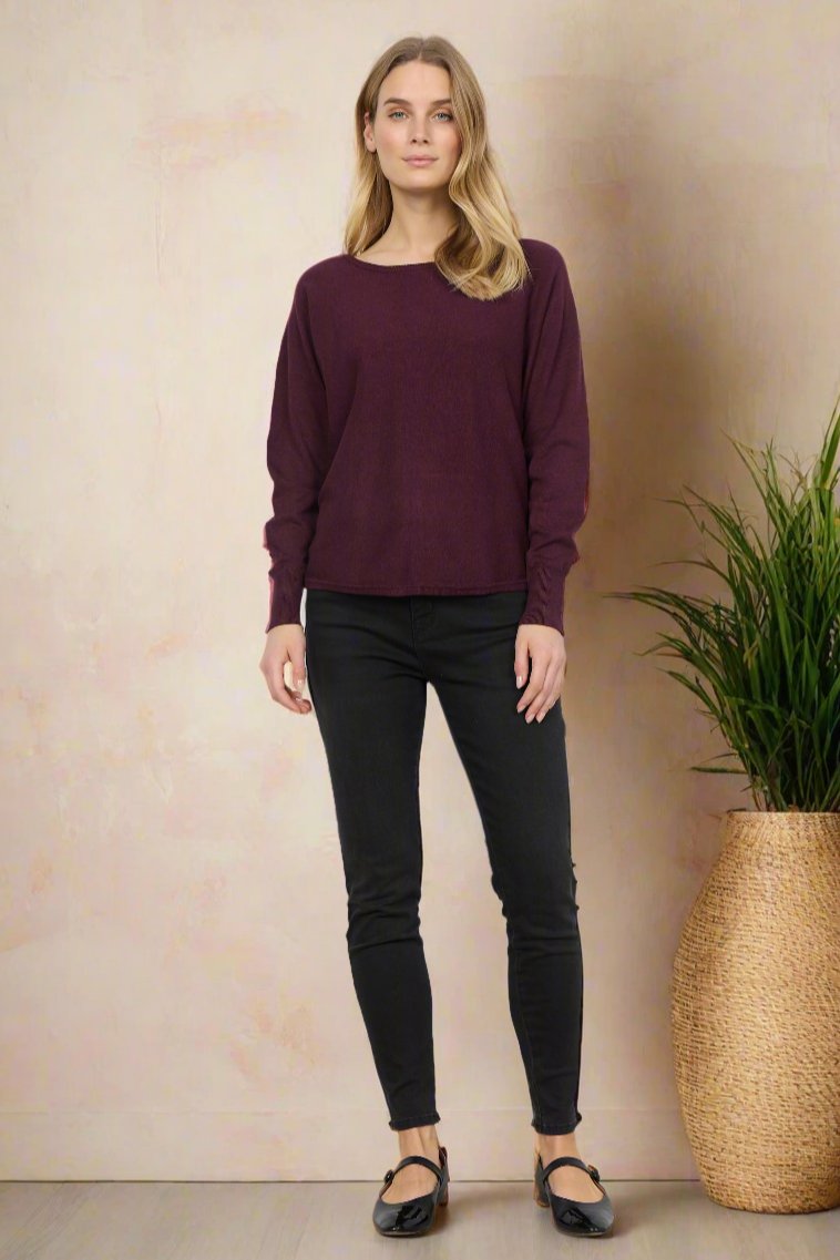 Soya Concept Sweater DOLLIE 738-Wine