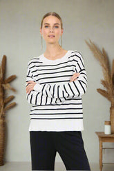 Soya Concept Sweater DOLLIE 780 - Striped - Adam & Eve marque canadienne, marque québécoise