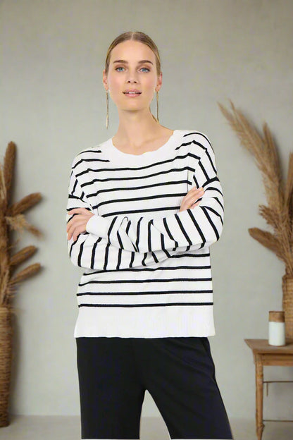Soya Concept Sweater DOLLIE 780 - Striped - Adam &amp; Eve marque canadienne, marque québécoise