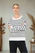 Soya Concept Sweater DOLLIE 780 - Striped - Adam & Eve marque canadienne, marque québécoise