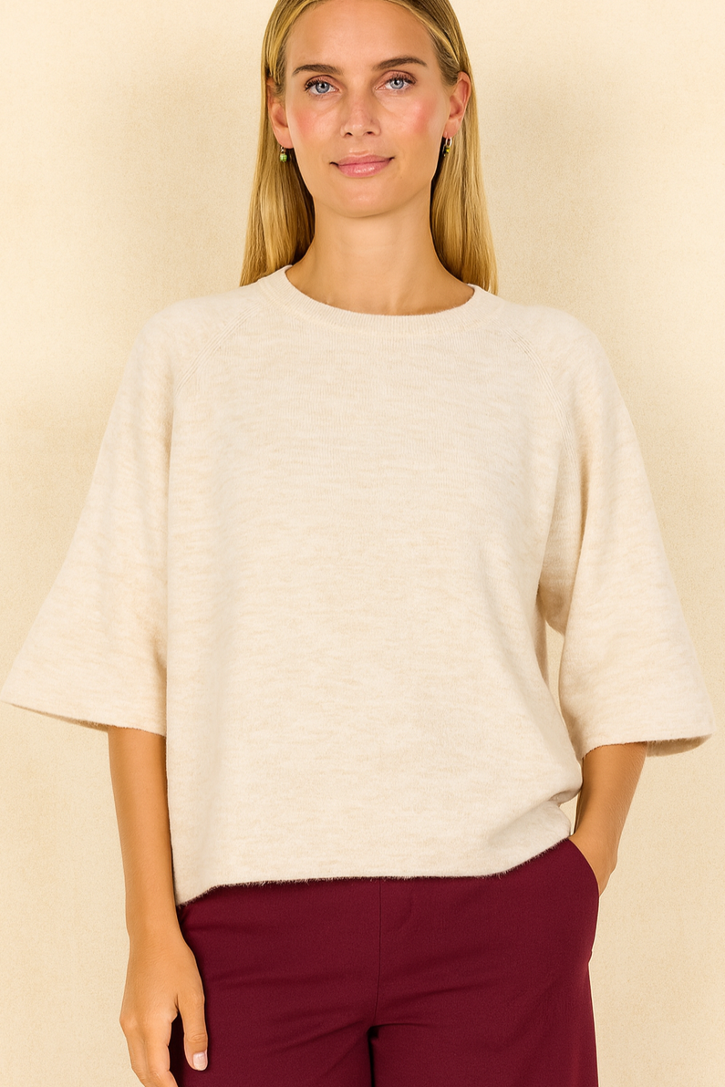 Soya Concept Sweater orlean-1 - off white - Boutique Adam &amp; Eve marque canadienne, marque québécoise