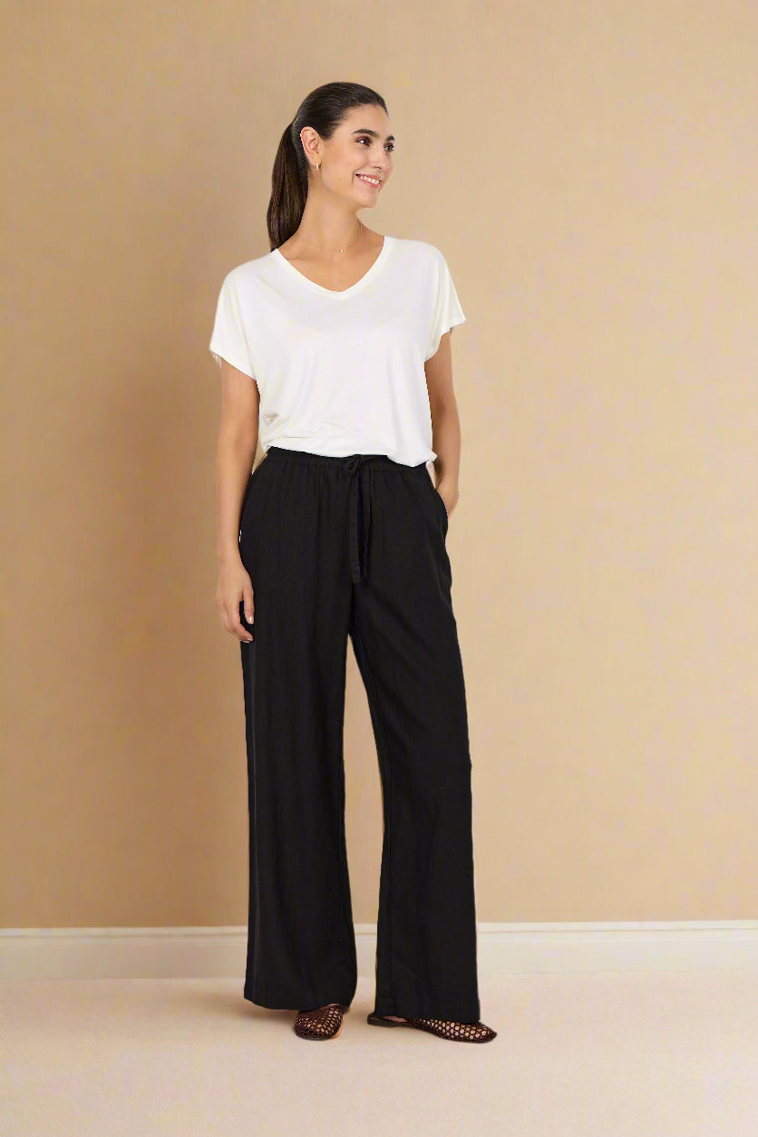 Soya Concept - Pants INA 61C - Black - Boutique Adam &amp; Eve marque canadienne, marque québécoise