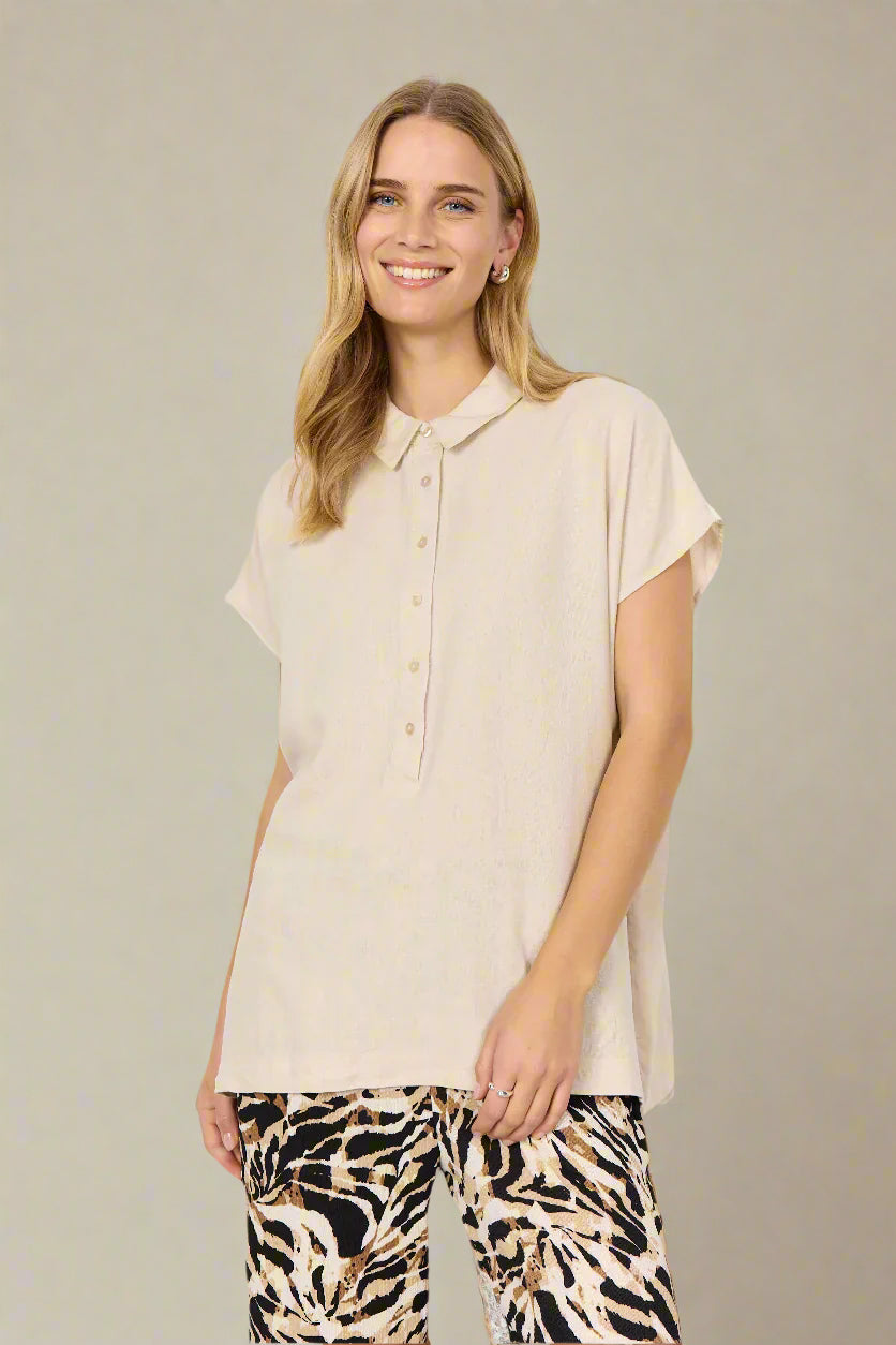 Soya Concept - Blouse INA 62 - Off white - Boutique Adam &amp; Eve marque canadienne, marque québécoise