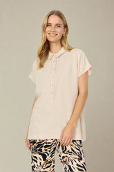 Soya Concept - Blouse INA 62 - Off white - Boutique Adam & Eve marque canadienne, marque québécoise
