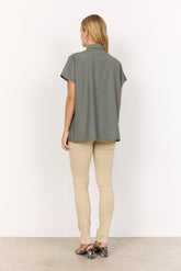 Soya Concept - Blouse NETTI 94 - Khaki - Boutique Adam & Eve marque canadienne, marque québécoise